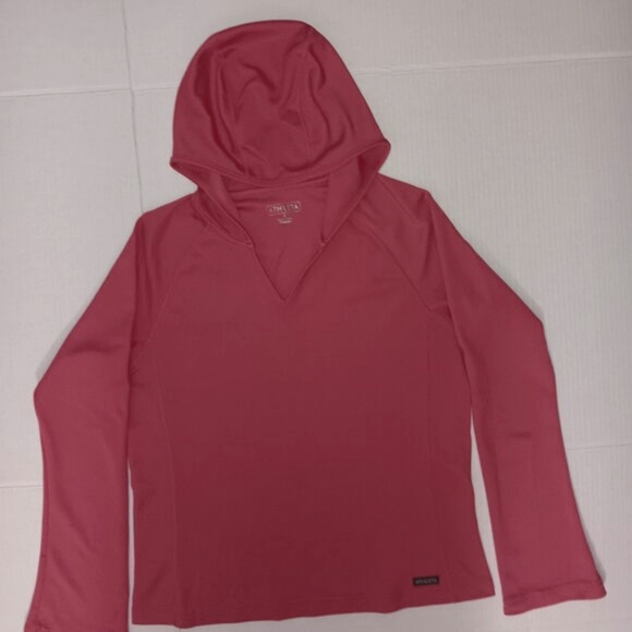 ATHLETA V-NECK CROPPED HOODIE TOP - Picture 11 of 13